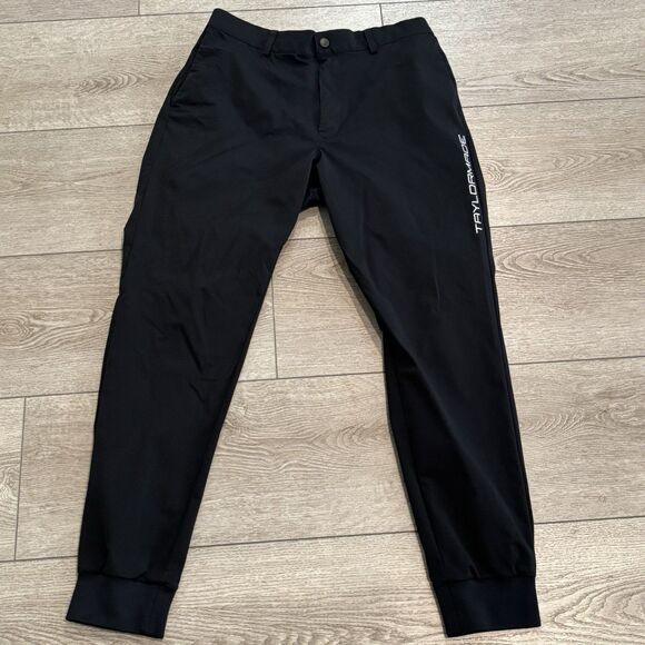 Taylormade Golf Joggers Mens Large Black Athletic Casual Pants - Picture 1 of 11